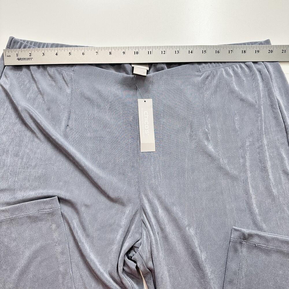 NEW CHICO'S TRAVELERS sz 4 (1X 20, 22) Classic No Tummy Pant NWT CARBON GRAY Z23 - Picture 4 of 7